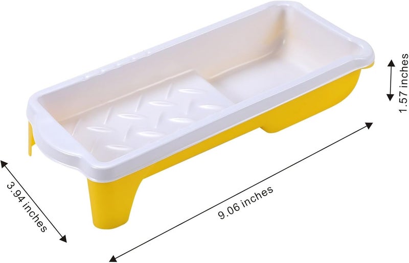 NANJA 21 Pack Disposable Thickened Plastic Paint Tray Liners with 2Inch Roller Tray - Image 2